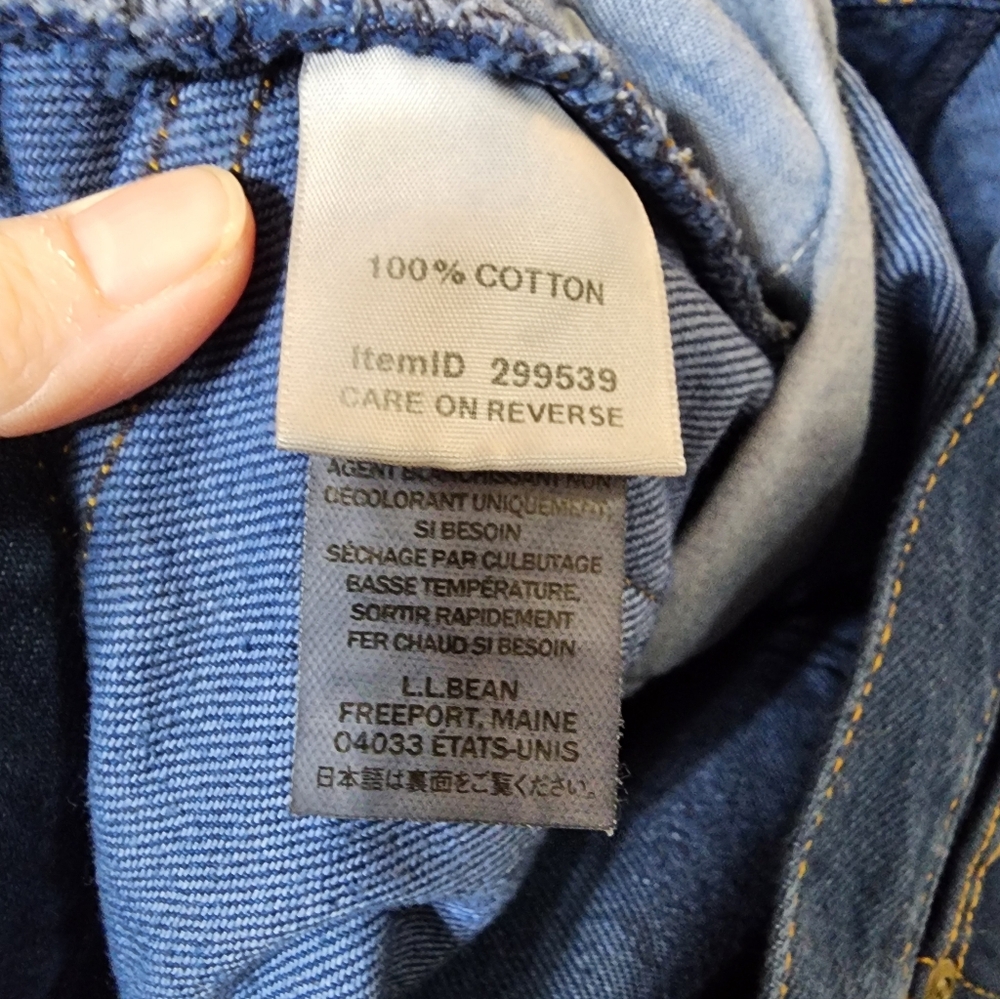 Vintage L.L. Bean Jeans Women's 16 Petite Relaxed Fit Blue Dark LL Bean - Picture 8 of 10